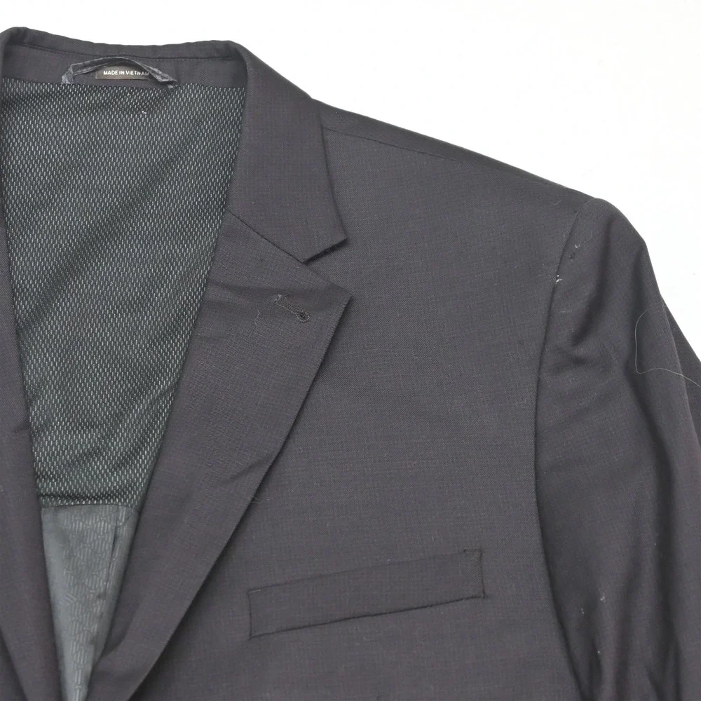 Joseph Abboud 50R 42x29 Purple Zip Pocket Stretch Wool Travel Soft Shoulder Suit